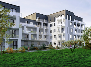 Osiedle Olchowe Wzgórze tył bloku